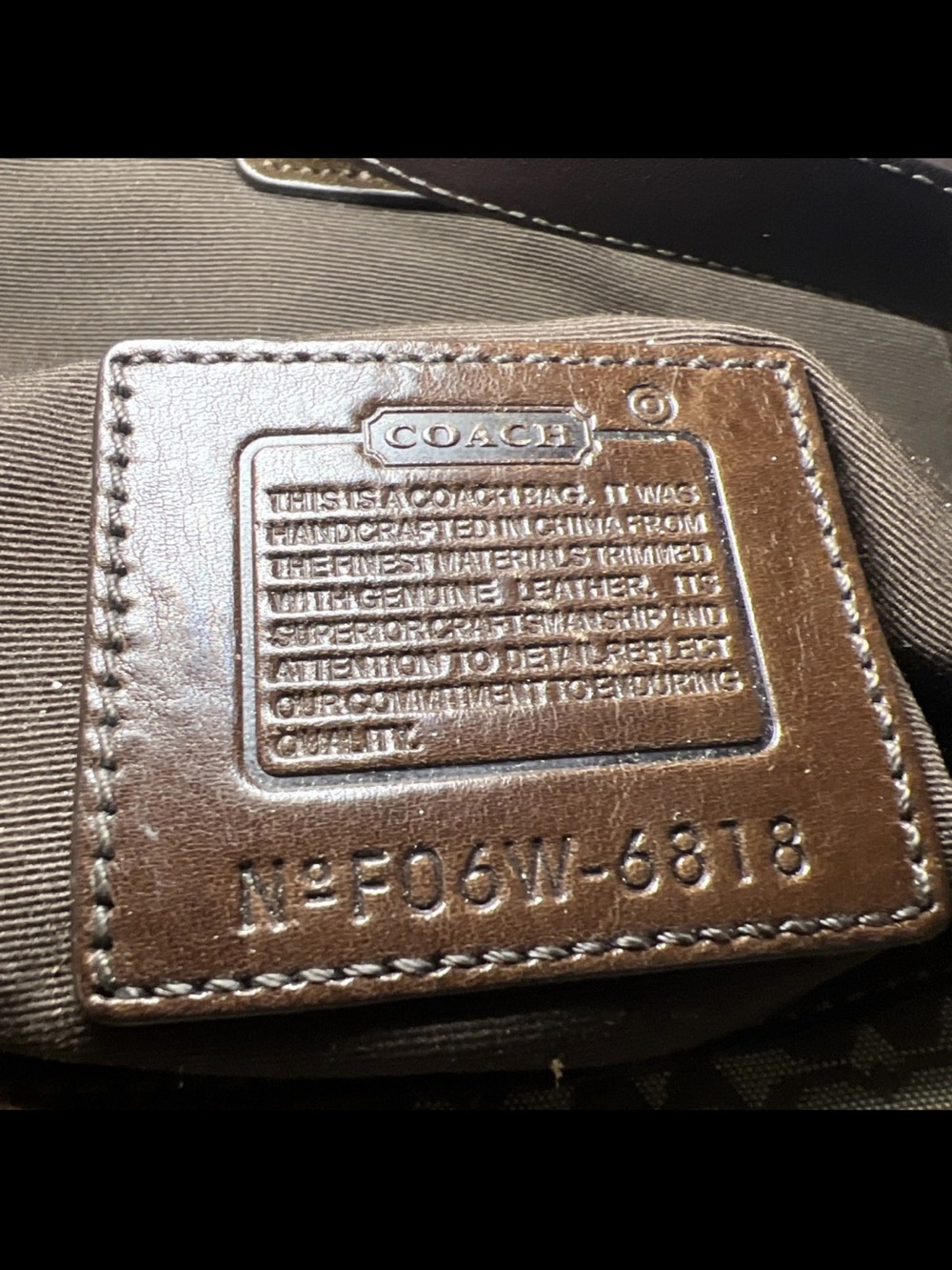 Rare Vintage Coach Soho Y2K Signature Shoulder Bag Brown Canvas & Suede 6818 - Picture 3 of 9